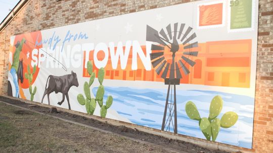 Downtown mural celebrates Springtown’s roots