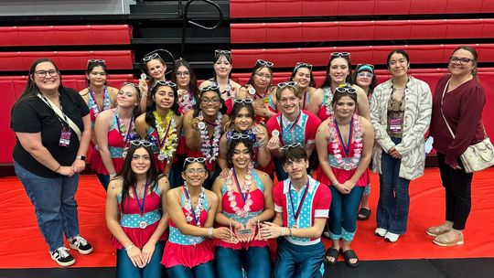 Springtown Winterguard records historic season, finishes 12th at NTCA State
