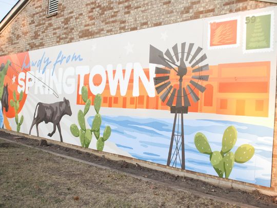 Downtown mural celebrates Springtown’s roots