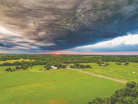 Drone shot captured at ‘just the right time’