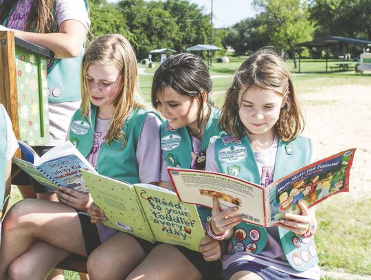 Girl Scouts give back