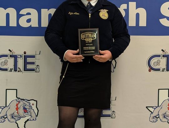 Springtown FFA students win speaking events to open SDE season