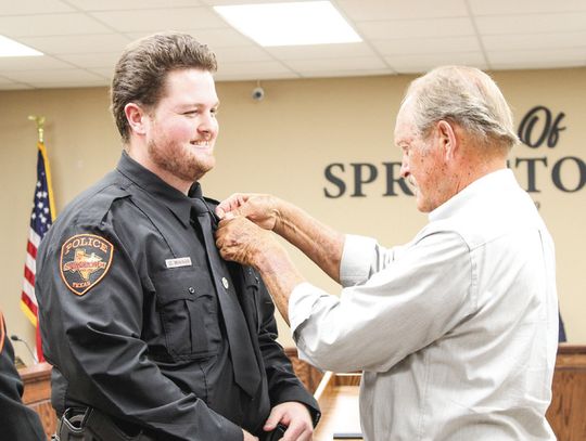 Springtown pins three new police officers