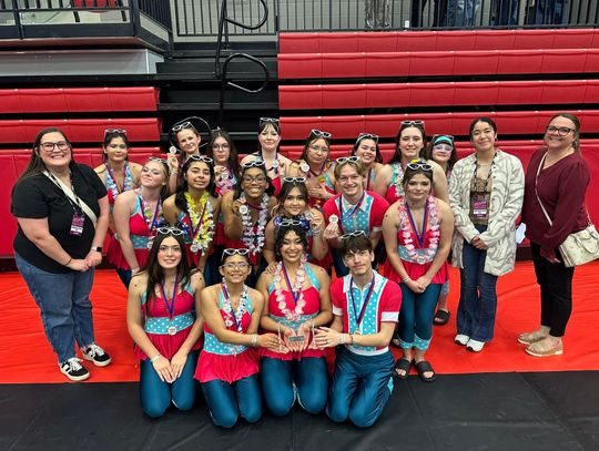 Springtown Winterguard records historic season, finishes 12th at NTCA State
