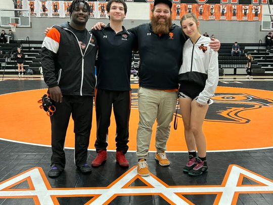 Springtown wrestlers sweep Senior Night tri dual