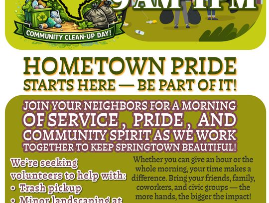 Volunteers needed for community clean-up day