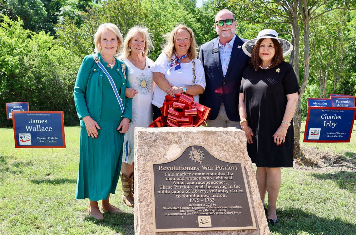 DAR, heritage society dedicate America 250 plaque