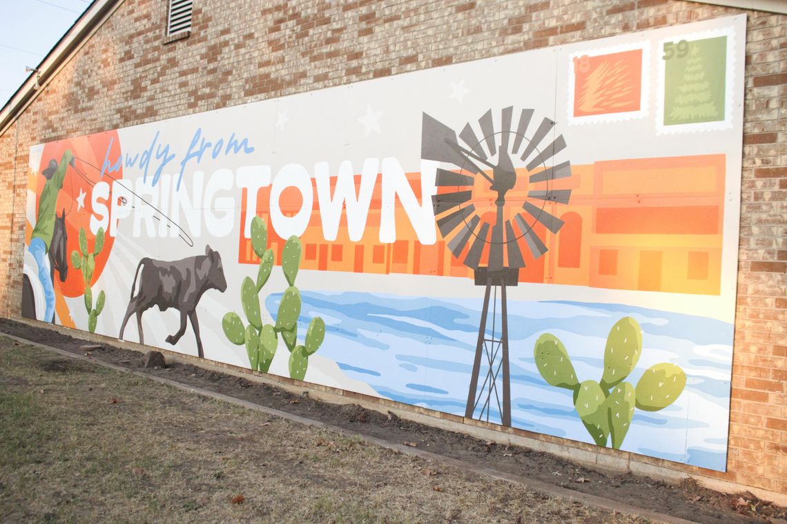 Downtown mural celebrates Springtown’s roots Downtown mural celebrates Springtown’s roots