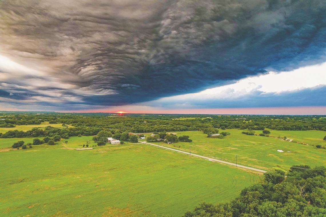 Drone shot captured at ‘just the right time’