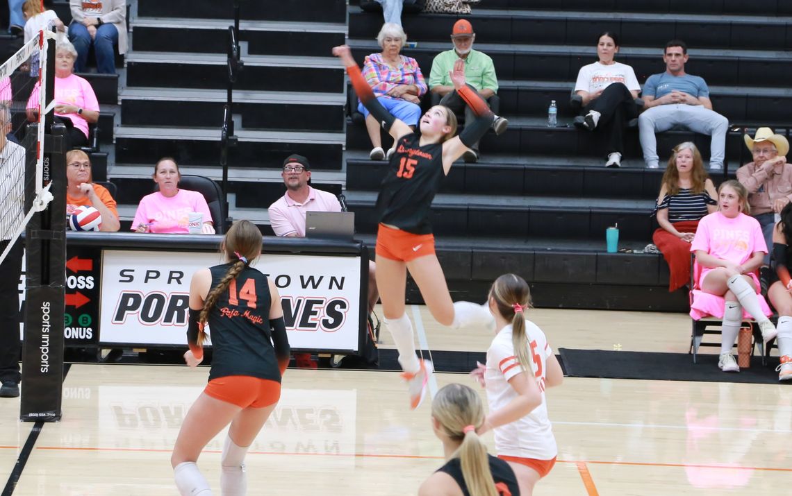 Lady Pines sweep Bridgeport, close in on playoffs