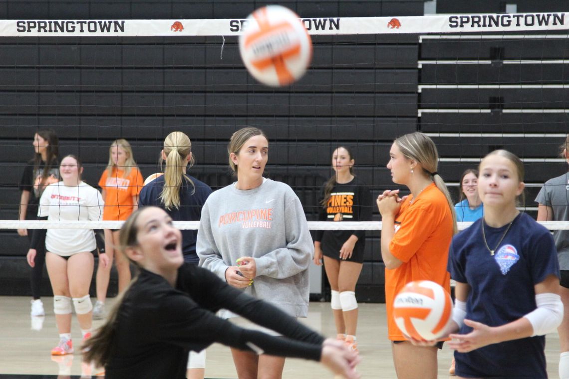 Lady Porcupines build for the future at volleyball camp