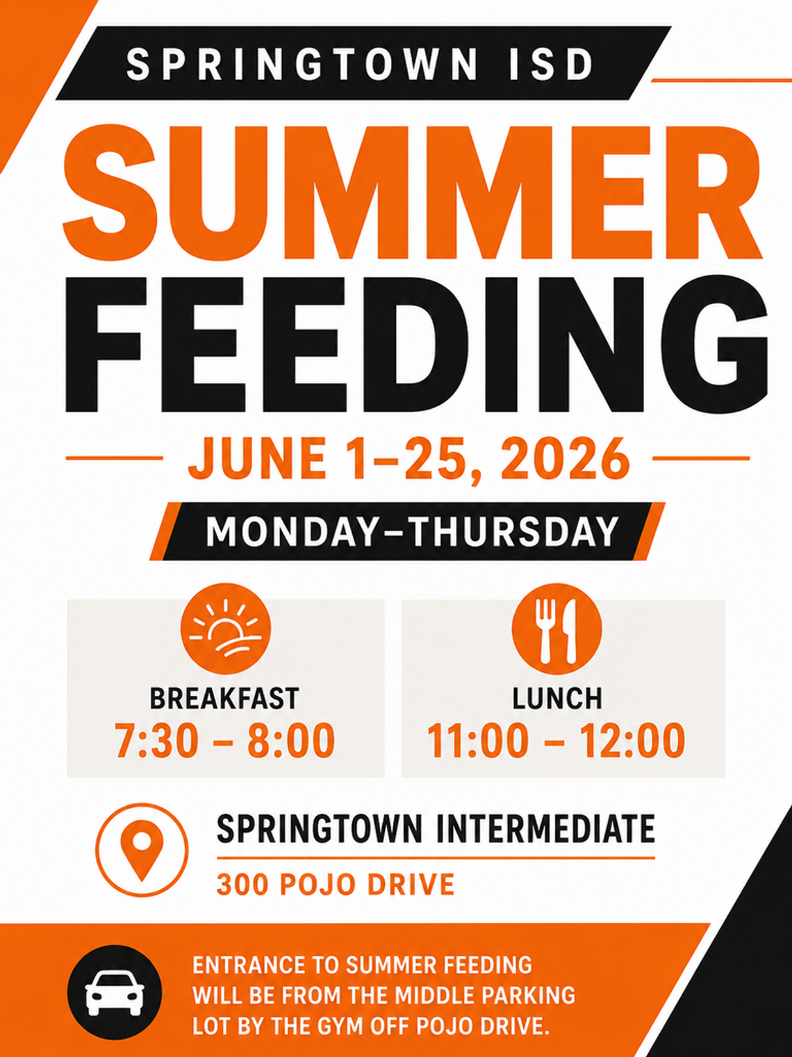 SISD Summer Feeding Program runs June 1-25 SISD Summer Feeding Program runs June 1-25