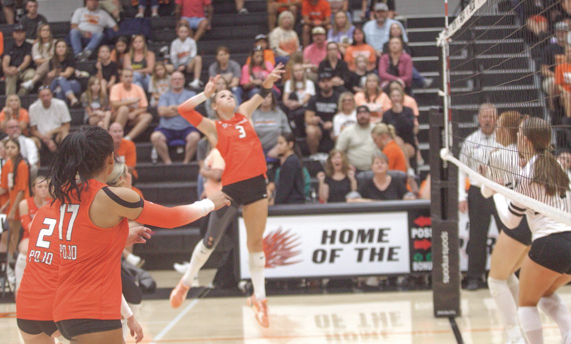 Springtown volleyball splits week of home matches