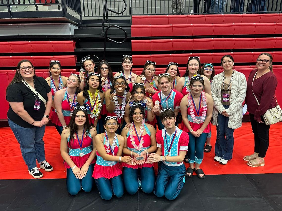 Springtown Winterguard records historic season, finishes 12th at NTCA State