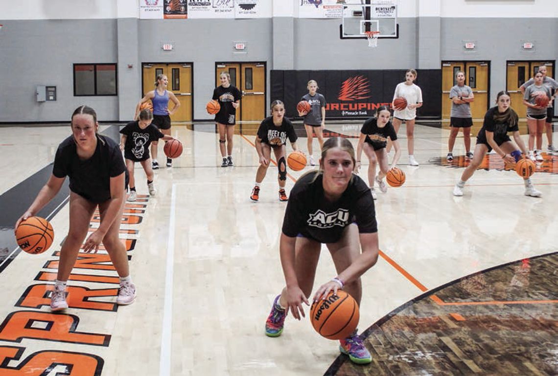 Strong turnout for Springtown girls basketball camp