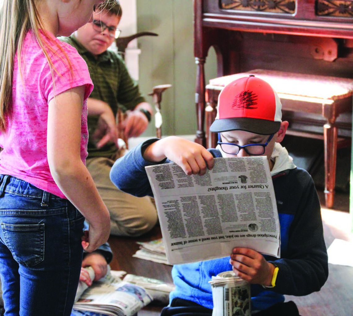 Tri-County Reporter newspapers used in Springtown Legends Museum experiment
